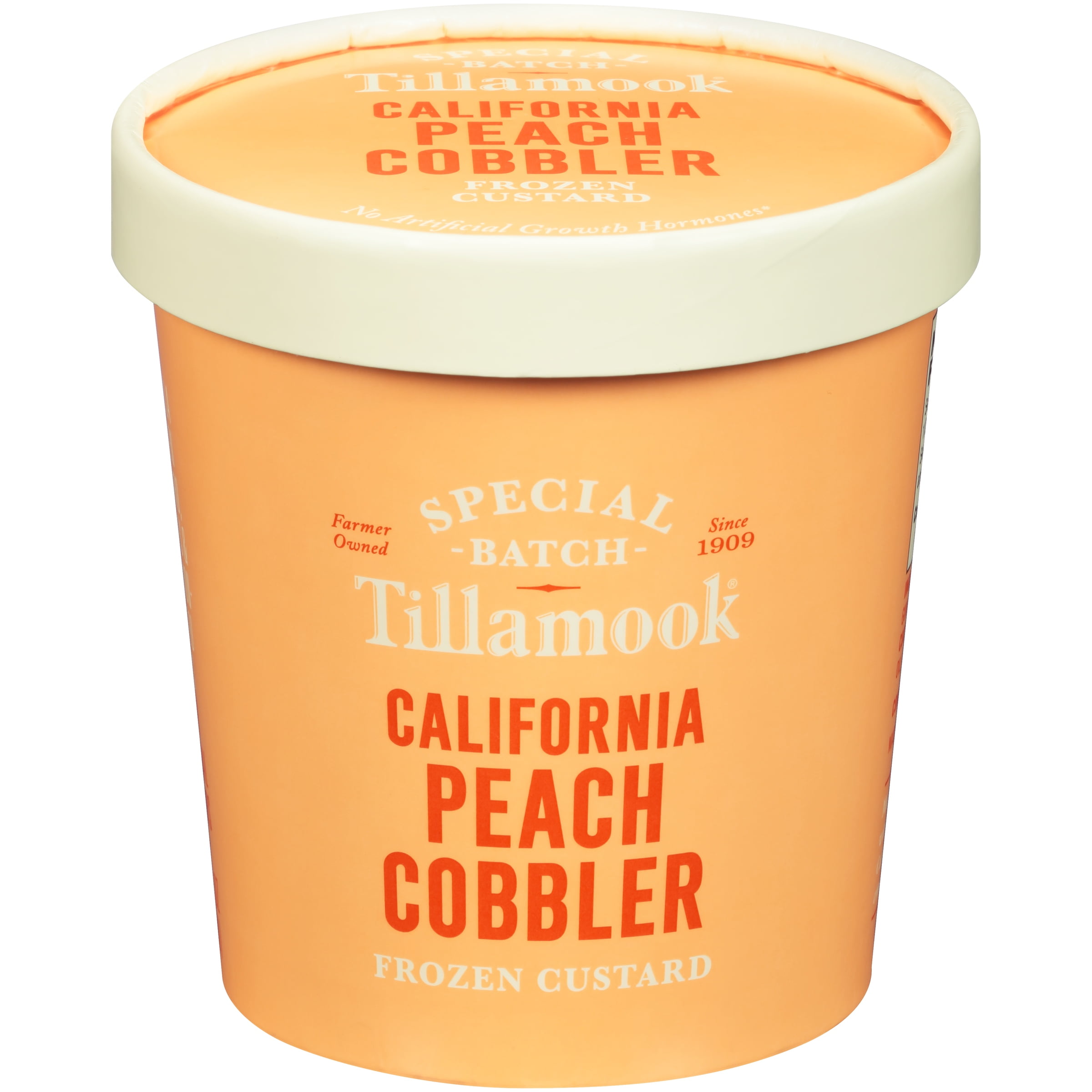 TillamookÂ¨ Special Batch California Peach Cobbler Frozen Custard 15.5 fl. oz. Tub