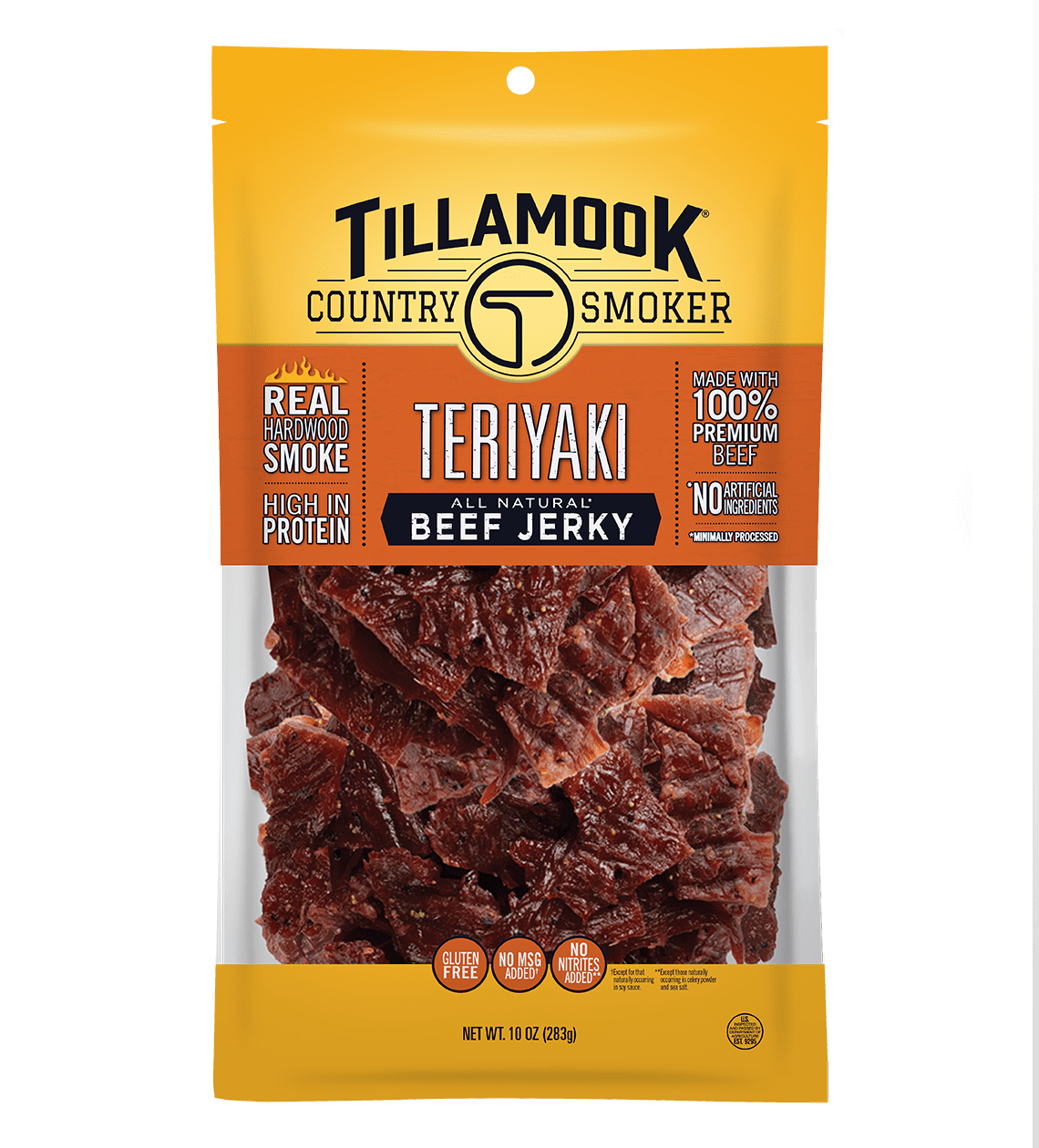 Tillamook Country Smoker Jerky, Teriyaki, 10oz
