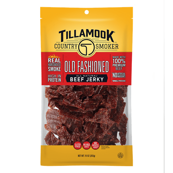 Tillamook Country Smoker, Old Fashioned Beef Jerky, 10 oz