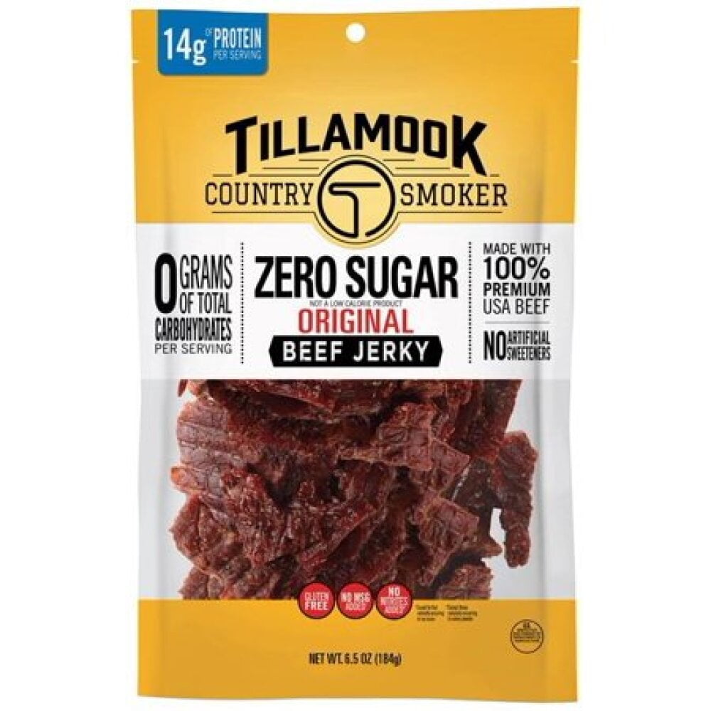 Tillamook Country Smoker Zero Sugar Jerky, Original (Pack of 10)