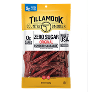 Tillamook Country Smoker, Zero Sugar Original Keto Friendly Smoked Sausages, 10 oz Bag