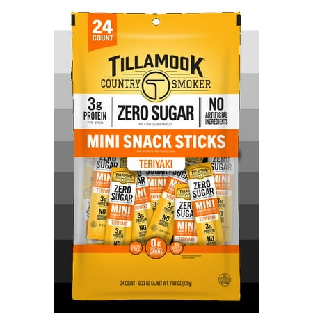 Tillamook Country Smoker, Zero Sugar Teriyaki Mini Sticks