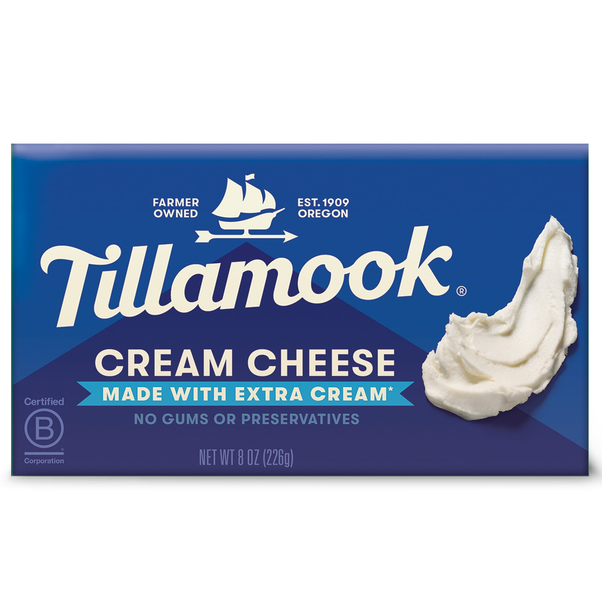 Tillamook Cream Cheese, 8 oz Brick