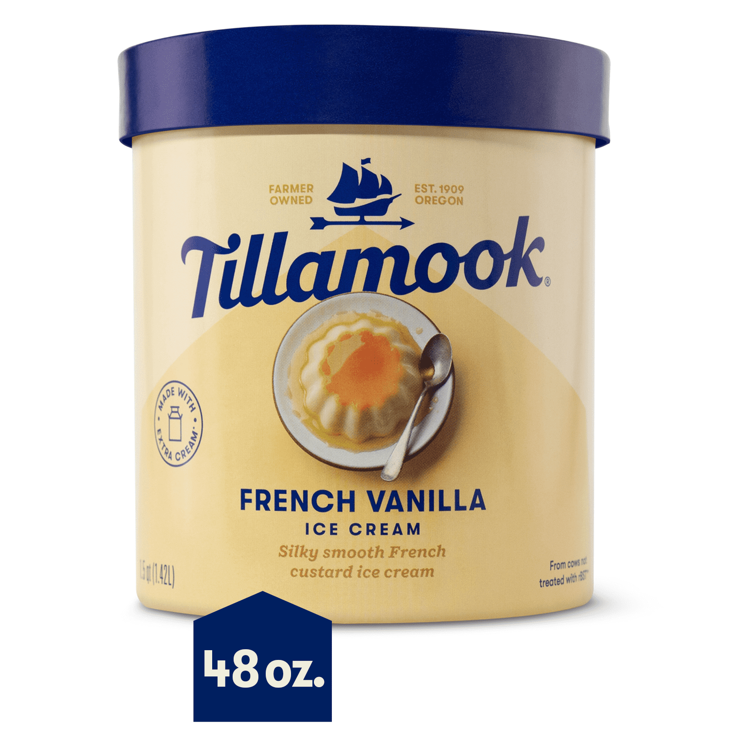 Tillamook Old Fashioned Vanilla 2% Greek Yogurt, Blended, 5.3 oz