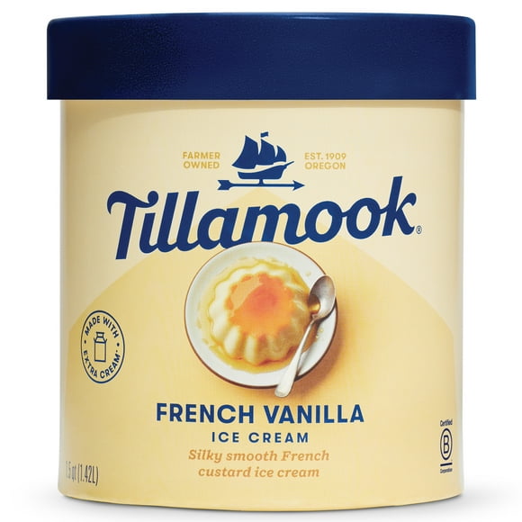 Tillamook French Vanilla Ice Cream, 48 oz