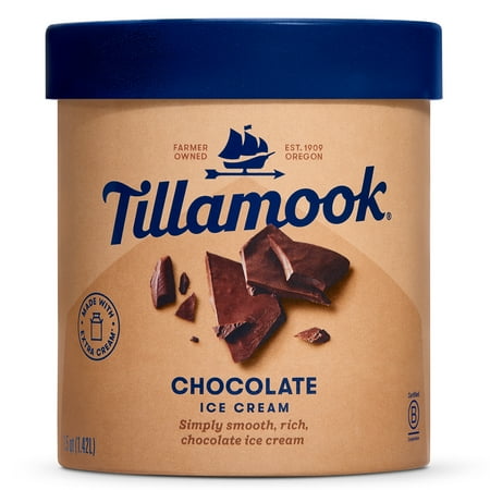 Tillamook Original Premium Chocolate Ice Cream, 48 fl oz