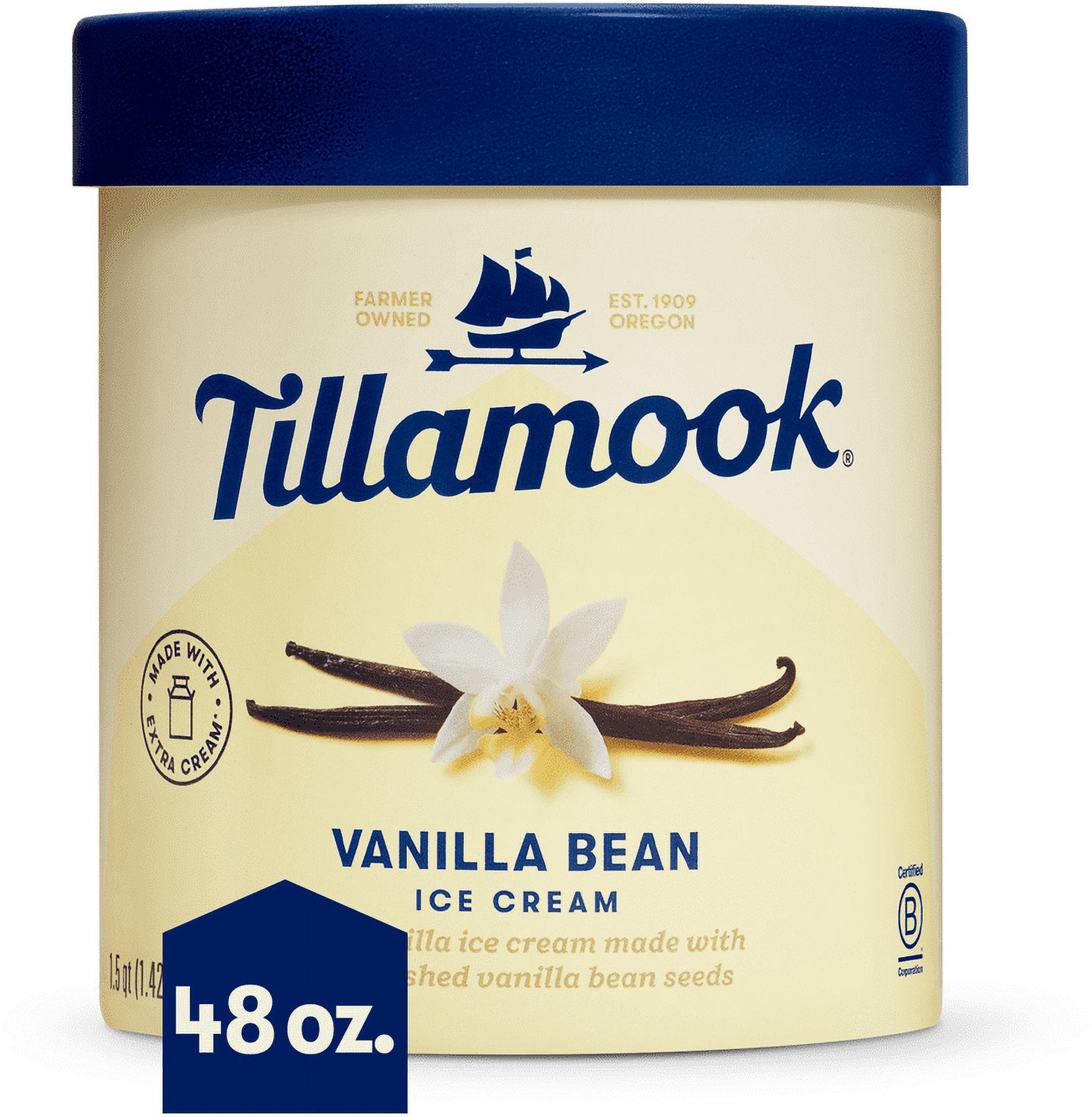 Great Value Vanilla Bean Flavored Ice Cream, 48 fl oz