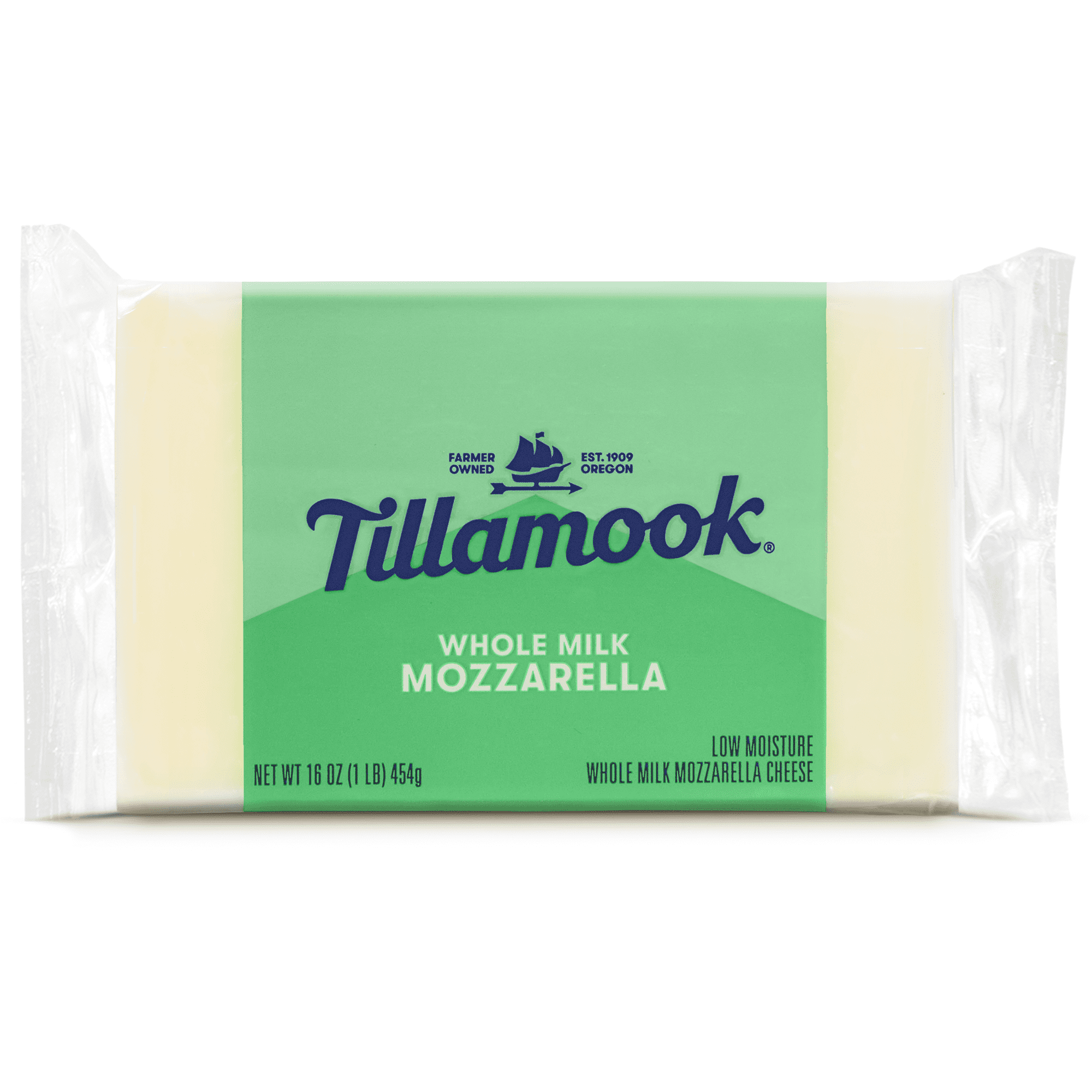 Tillamook Whole Milk Mozzarella Cheese Block, 16 oz