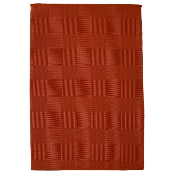 Tillary Burnt Orange Spice Microfiber Tablecloth, Rust 52"x70" Oblong