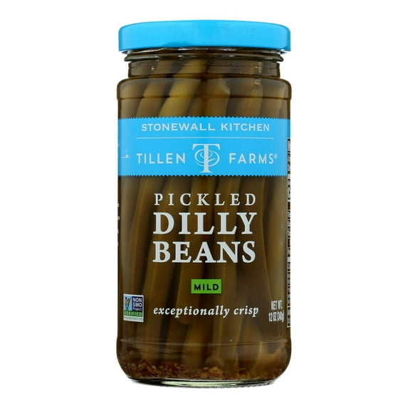 Tillen Farms Beans - Pickled - Crispy Dilly - 12 oz - case of 6