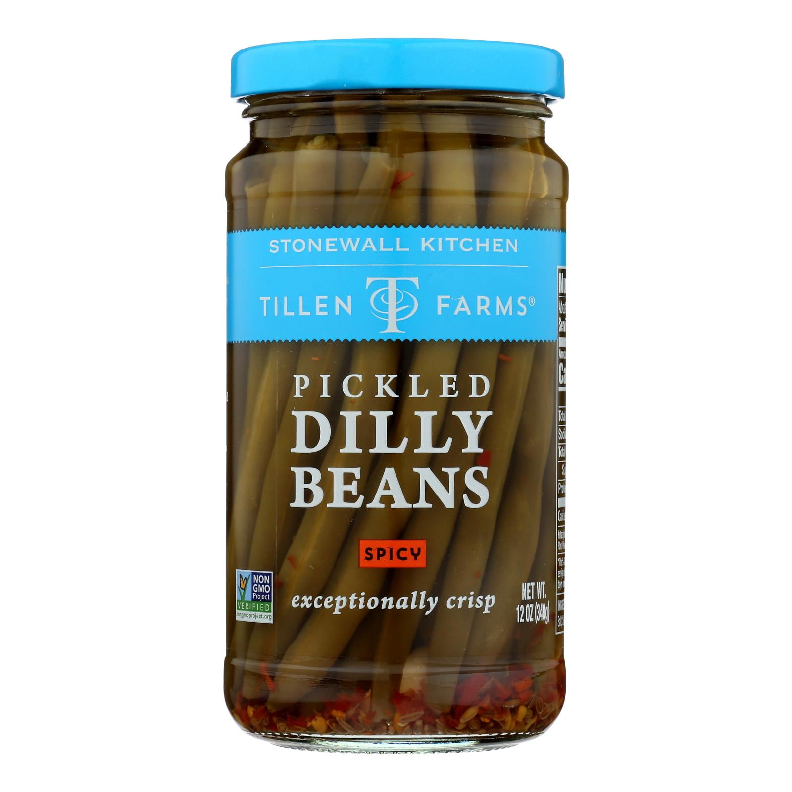 Tillen Farms Beans Pickled Hot And Spicy Crispy, 12 Oz