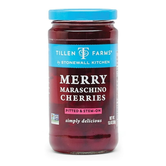 Tillen Farms Merry Maraschino Cherries, 13.5 Ounce Jar, Case of 6