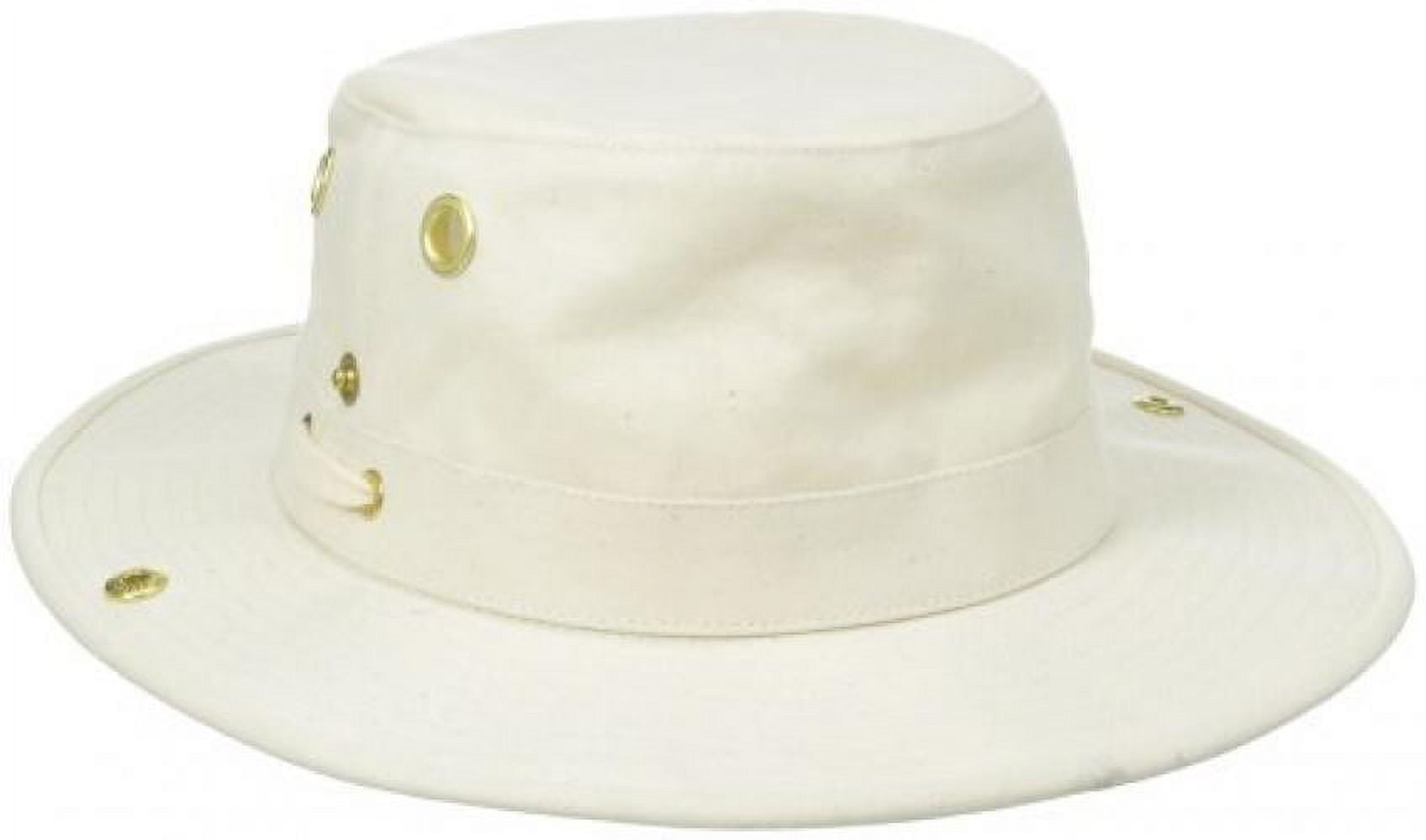 Tilley Size 7 Unisex T3 Cotton Duck Snap-up Brim Hat, Olive