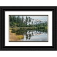 thumbnail image 1 of Tilley, Rob 14x11 Black Ornate Wood Framed with Double Matting Museum Art Print Titled - Washington State-Mt Baker and Snoqualmie National Forest-Mt Shuksan and Picture Lake, 1 of 4