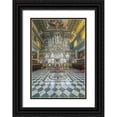 thumbnail image 1 of Tilley, Rob 14x18 Black Ornate Wood Framed with Double Matting Museum Art Print Titled - Italy-Trieste-Greek Orthodox Church Interior, 1 of 4
