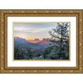 thumbnail image 1 of Tilley, Rob 24x17 Gold Ornate Wood Framed with Double Matting Museum Art Print Titled - Arizona-Sedona Cathedral Rock at sunrise, 1 of 4
