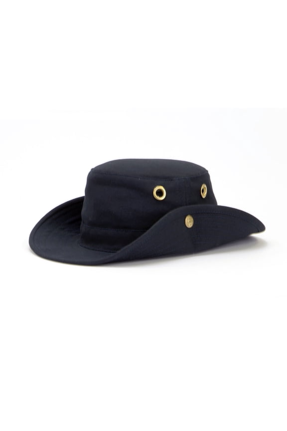 Size 7 5/8 Unisex T3 Cotton Duck Snap-up Brim Hat, Navy