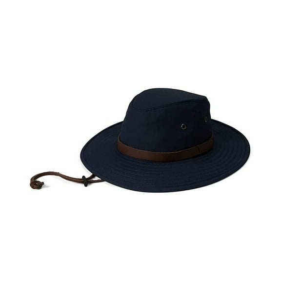 Tilley Waxed Rugged Fedora Color: Navy, Size: S