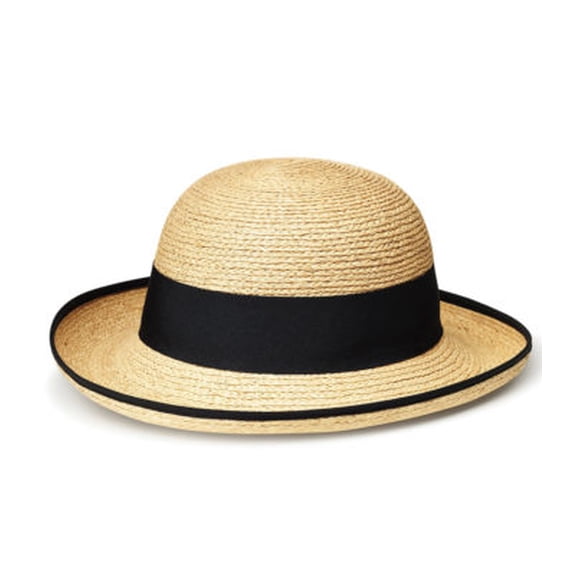 Tilley Womens Medium Brim Raffia Hat R2 - Black Band - (Medium)