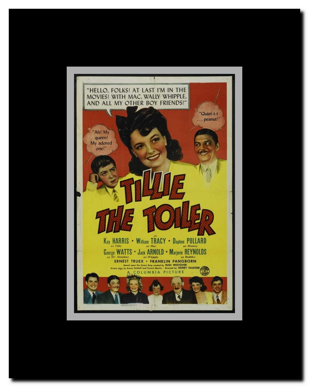 Tillie the Toiler Framed Movie Poster