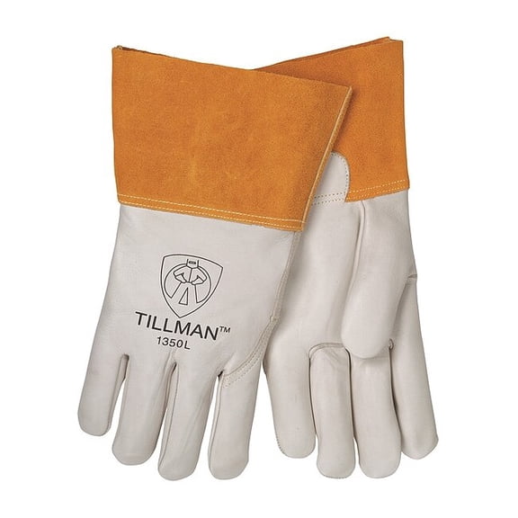 Tillman 1350 Unlined Top Grain Cowhide MIG Welding Gloves 4" Cuff, 3X-Large