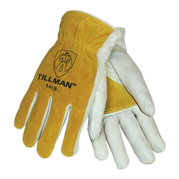 Tillman 1418 Reinforced Top Grain/Split Cowhide Drivers Gloves, Medium
