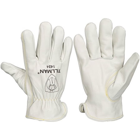Tillman 1424 Unlined Top Grain Cowhide Drivers Gloves with Cinched Cuff, X-Large