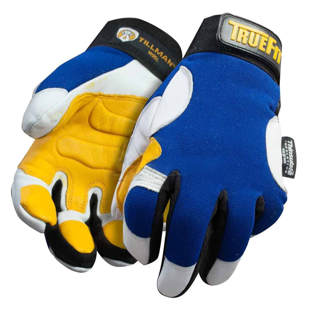 Tillman 1415L Top Grain Goatskin Driver's Gloves - Size Large, White