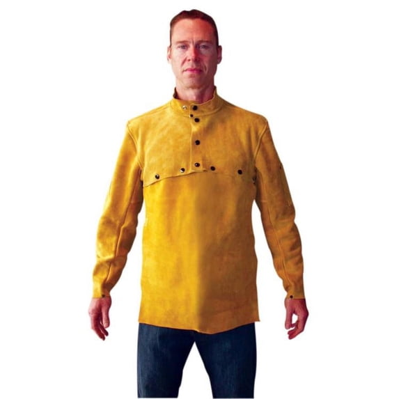 Tillman 3221-20 Brown Side Split Cowhide Cape Sleeve 20" Bib Combo, X-Large