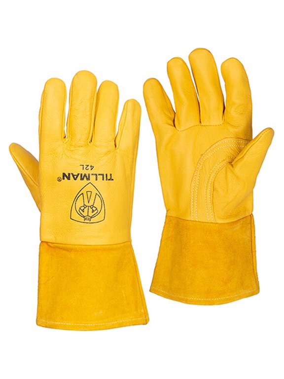 42 Premium Heavyweight Top Grain Pigskin MIG Welding Gloves, Large