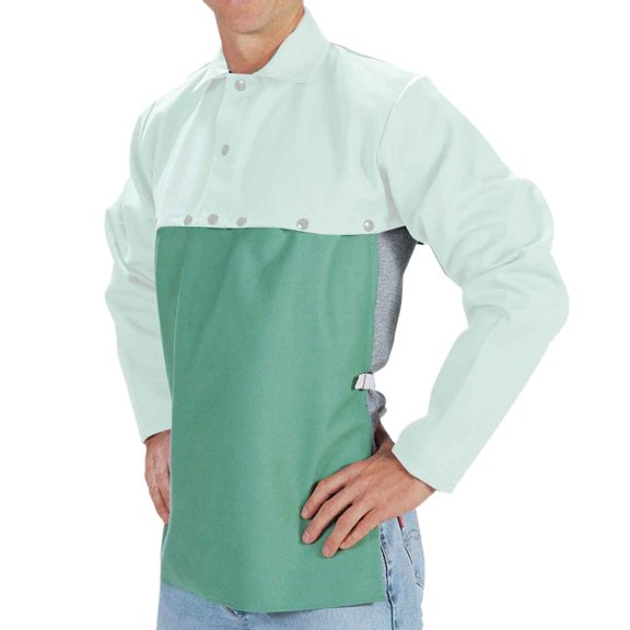 Tillman 6120 20" 9 oz. Green Flame Resistant Cotton Bib
