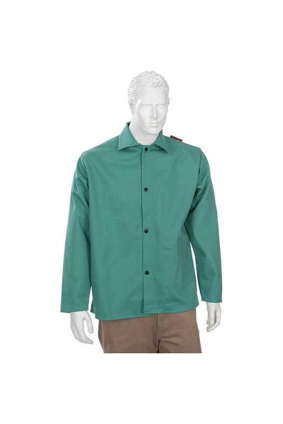 6230 30" 9 oz. Green FR Cotton Welding Jacket, 2X-Large