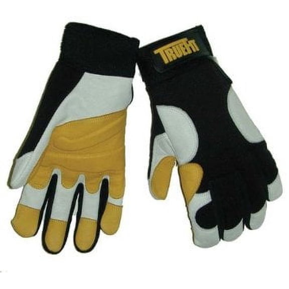 John Tillman Mechanics Gloves, TrueFit Full Finger, Top Grain Goatskin, Medium, Goatskin Double Palm & Thumb, Nylon Spandex Back