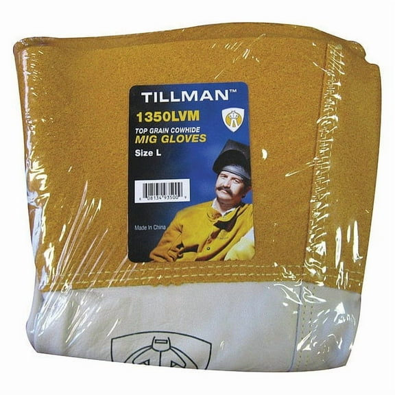 Tillman Welding Gloves, 4 in Safety Cuff, Wing Thumb, Cowhide, XL, 1 PR 1350XLVM
