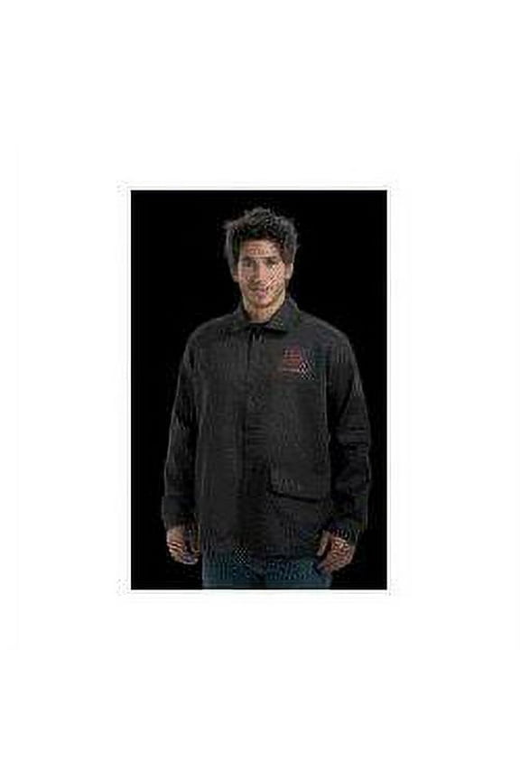 Tillman X-Large 30" Black 9 Ounce Westex Proban FR7A Cotton Flame Retardant Jacket With Snap Front Closure