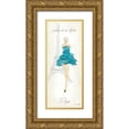 thumbnail image 1 of Tillmon, Avery 10x18 Gold Ornate Wood Framed with Double Matting Museum Art Print Titled - Fashion Lady I, 1 of 4