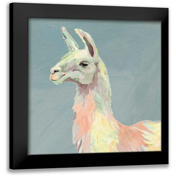 Tillmon, Avery 12x12 Black Modern Framed Museum Art Print Titled - Ophelia on Blue Crop