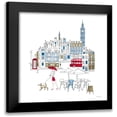 thumbnail image 1 of Tillmon, Avery 12x12 Black Modern Framed Museum Art Print Titled - World Cafe I London Color, 1 of 5