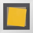 thumbnail image 1 of Tillmon, Avery 12x12 White Modern Wood Framed Museum Art Print Titled - Geo Natural Core Yellow, 1 of 4