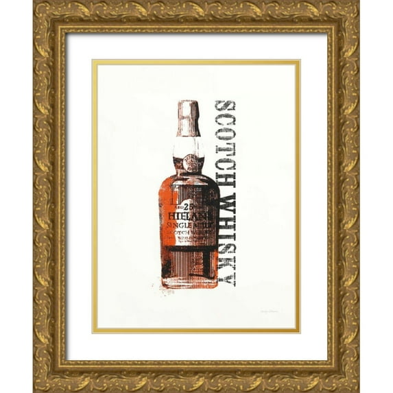 Tillmon, Avery 12x14 Gold Ornate Wood Framed with Double Matting Museum Art Print Titled - Scotch