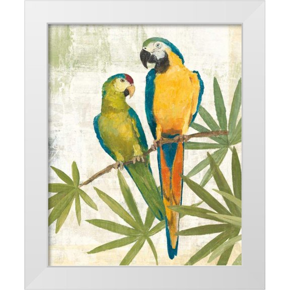 Tillmon, Avery 12x14 White Modern Wood Framed Museum Art Print Titled - Birds of a Feather III