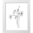 thumbnail image 1 of Tillmon, Avery 12x14 White Modern Wood Framed Museum Art Print Titled - Ink Flowers 11 on White, 1 of 4