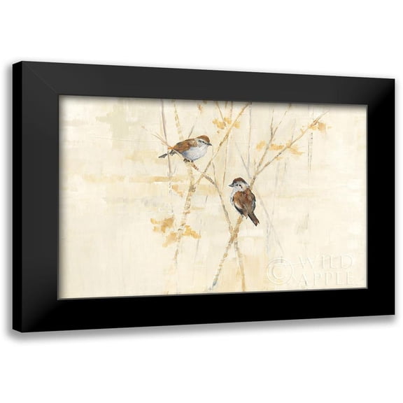 Tillmon, Avery 14x11 Black Modern Framed Museum Art Print Titled - Winter Birds
