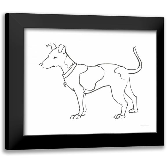 Tillmon, Avery 14x12 Black Modern Framed Museum Art Print Titled - Ink Dog IV