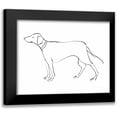 thumbnail image 1 of Tillmon, Avery 14x12 Black Modern Framed Museum Art Print Titled - Ink Dog VI, 1 of 5