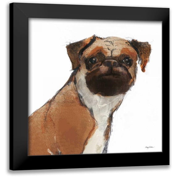 Tillmon, Avery 15x15 Black Modern Framed Museum Art Print Titled - Snug Watercolor
