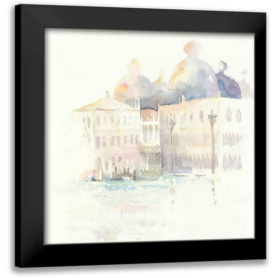 Tillmon, Avery 15x15 Black Modern Framed Museum Art Print Titled - Venice Evening Square