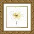 thumbnail image 1 of Tillmon, Avery 15x15 Gold Ornate Wood Framed with Double Matting Museum Art Print Titled - Gilded Graphite Floral II, 1 of 4