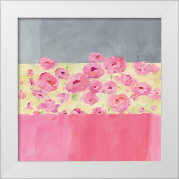 Tillmon, Avery 15x15 White Modern Wood Framed Museum Art Print Titled - Garden Walk