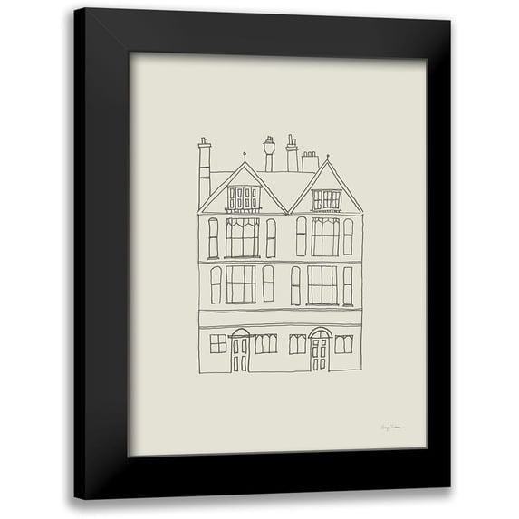 Tillmon, Avery 15x18 Black Modern Framed Museum Art Print Titled - Buildings of London I